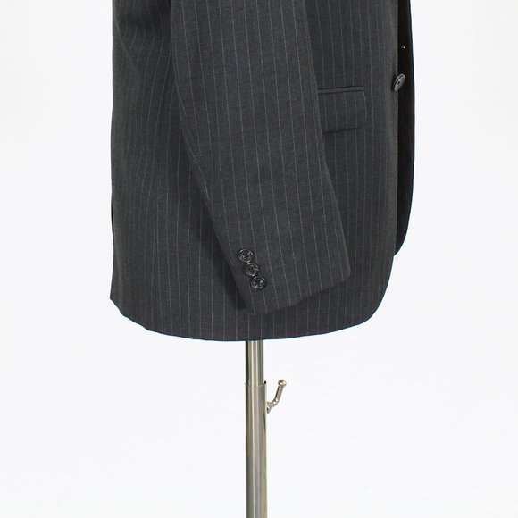 Michael Kors Youth 18R (36S Mens) 28x27 Gray Check Three Button Full Sui… - Picture 10 of 15